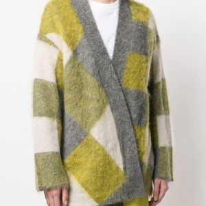 Zoe Jordan Women's Yellow Neel Check Cardigan